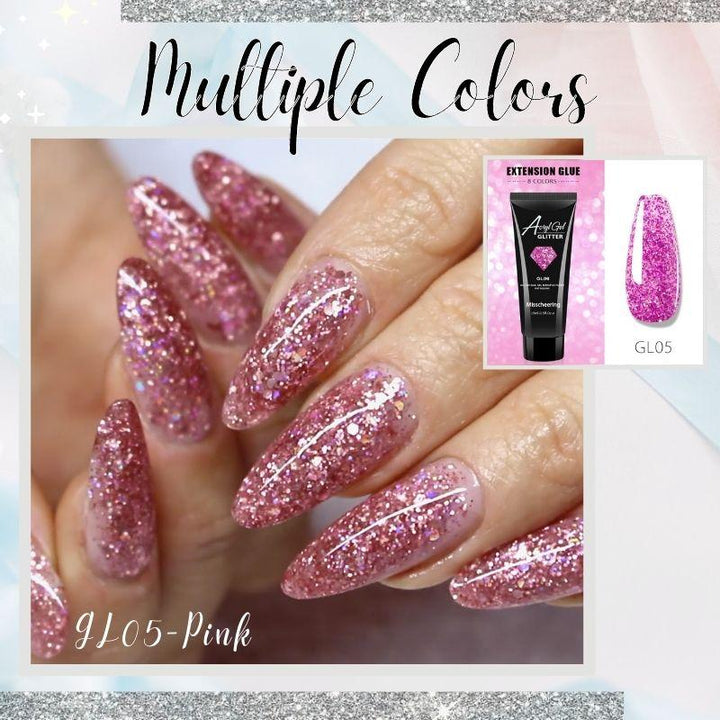 Glittery Poly Nail Gel - LADIESBELLA