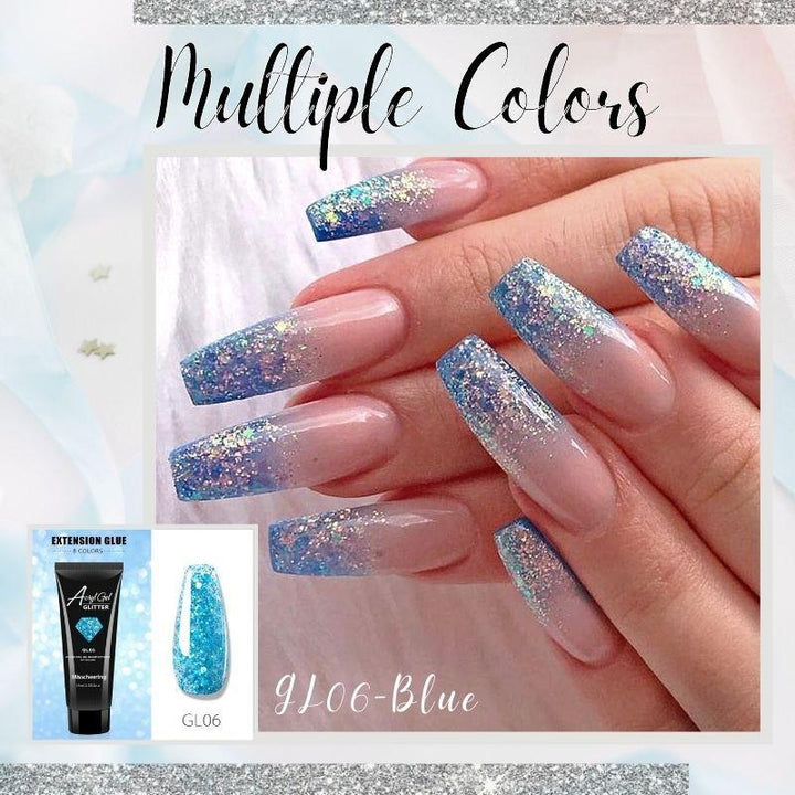 Glittery Poly Nail Gel - LADIESBELLA