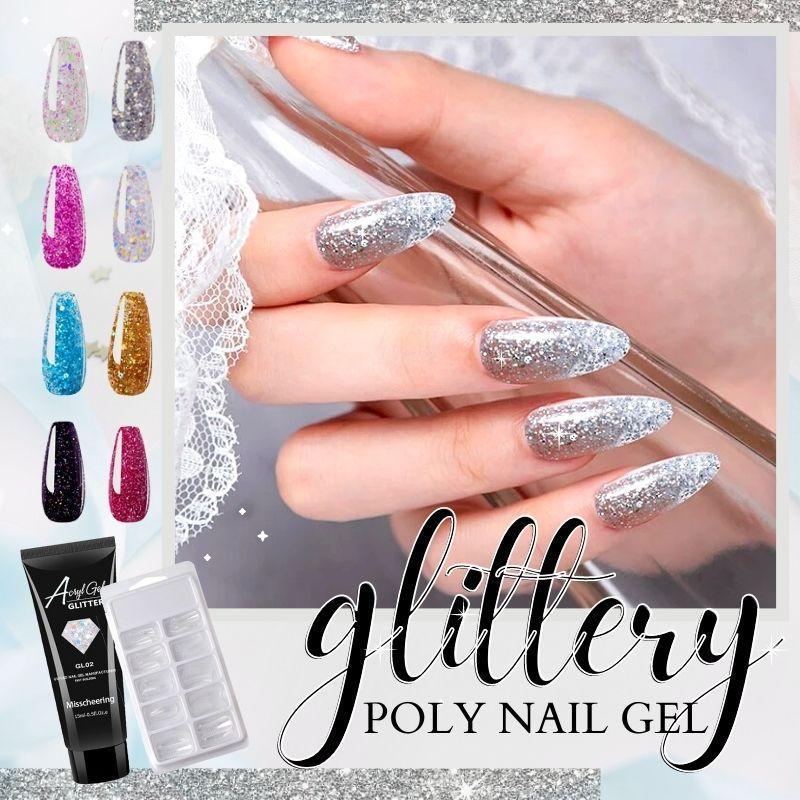 Glittery Poly Nail Gel - LADIESBELLA