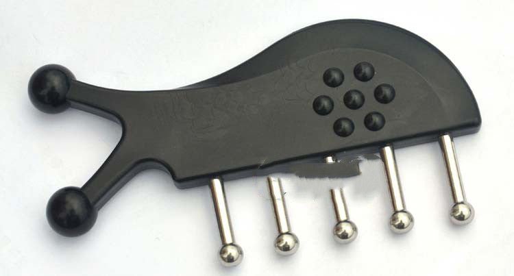 Non-marking Gua Sha Shampoo Black Fish Five Nail Massage Comb - LADIESBELLA