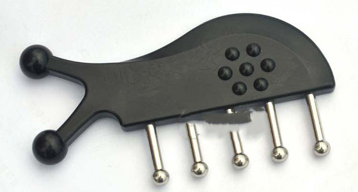 Non-marking Gua Sha Shampoo Black Fish Five Nail Massage Comb - LADIESBELLA