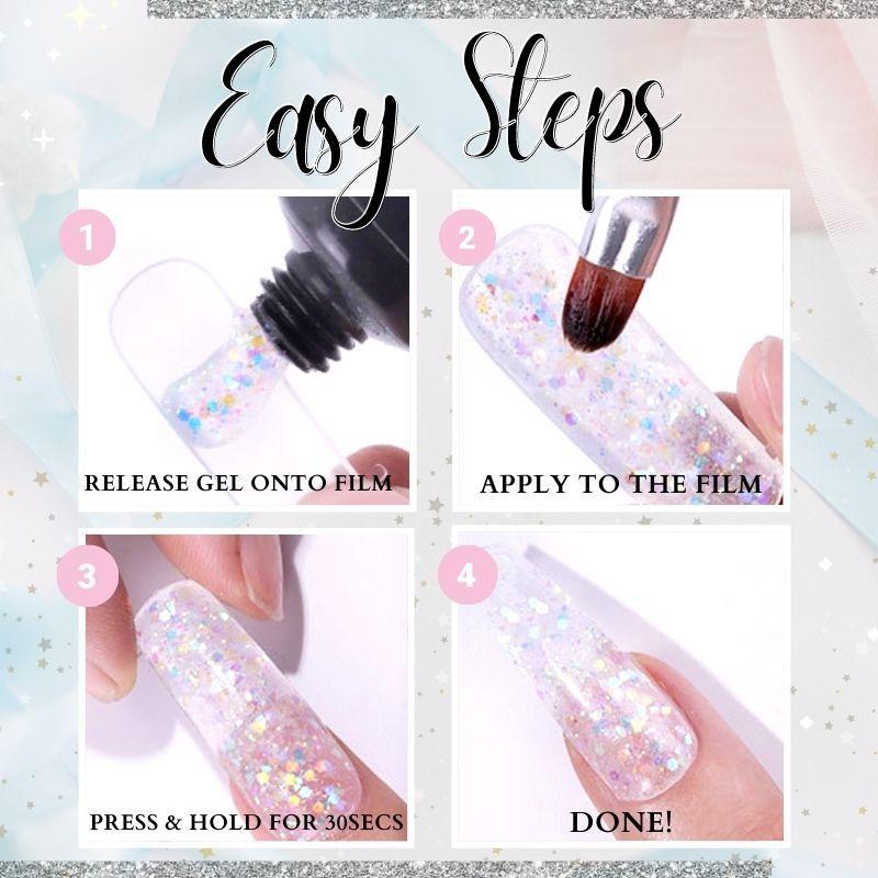 Glittery Poly Nail Gel - LADIESBELLA
