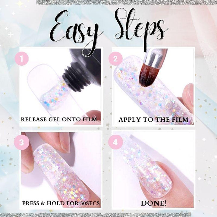 Glittery Poly Nail Gel - LADIESBELLA