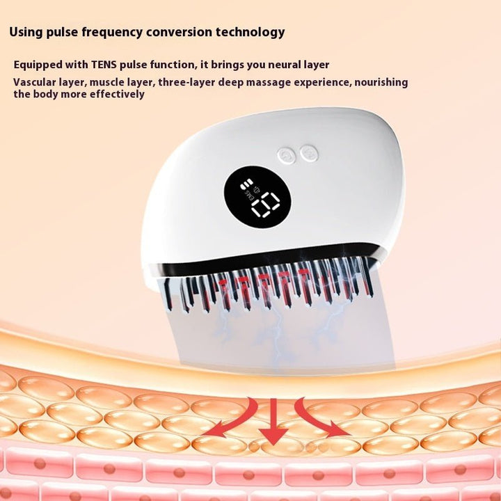 Head Meridian Massage Comb Household Portable Electric Gua Sha Scraping Massager - LADIESBELLA