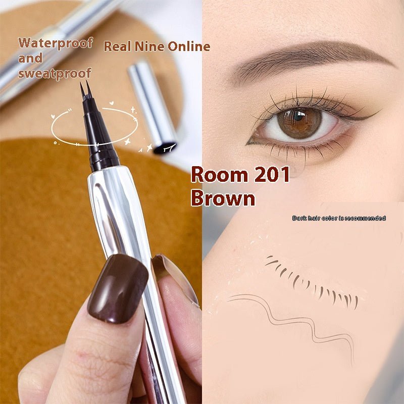 Two Fork Eyebrow Pencil Waterproof Sweat-proof Wild Eyebrow Eyeliner - LADIESBELLA