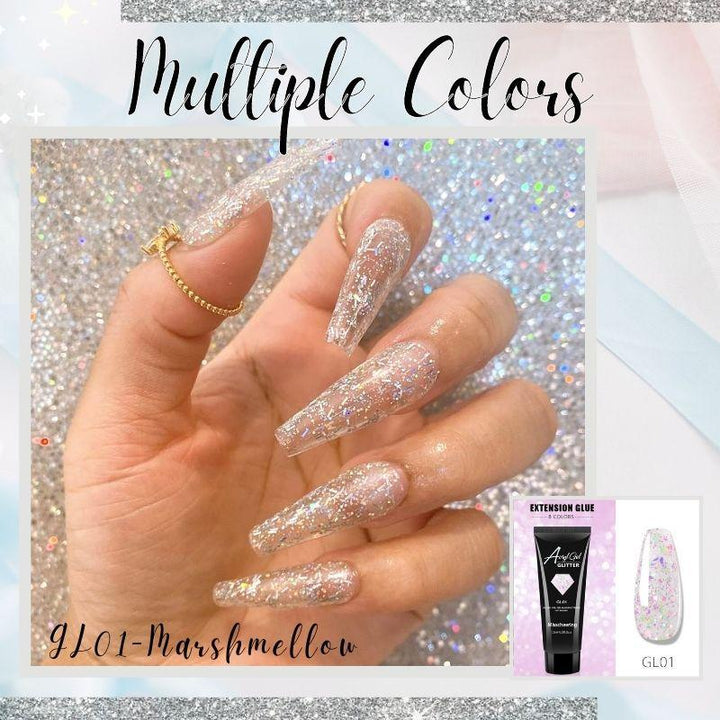 Glittery Poly Nail Gel - LADIESBELLA