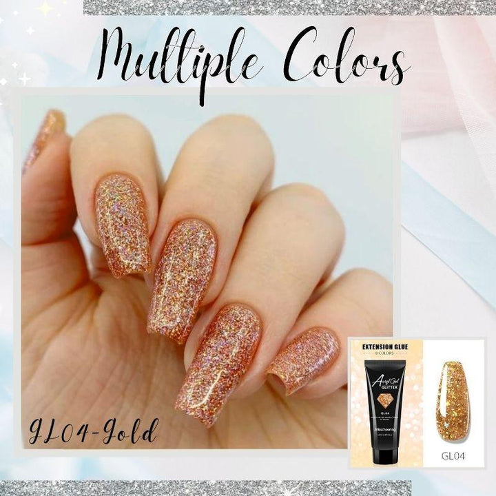 Glittery Poly Nail Gel - LADIESBELLA