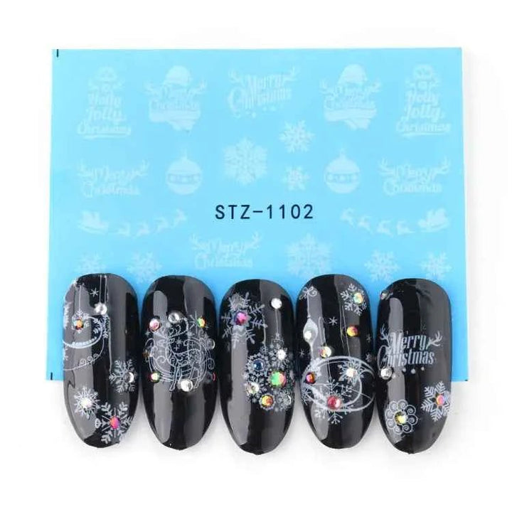 Halloween Nail Decals - Evil Pumpkin- Ghost- Bat-Spider Web - LADIESBELLA