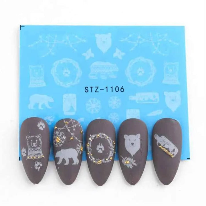 Halloween Nail Decals - Evil Pumpkin- Ghost- Bat-Spider Web - LADIESBELLA