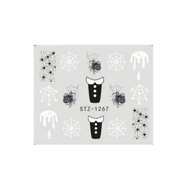 Halloween Nail Decals - Evil Pumpkin- Ghost- Bat-Spider Web - LADIESBELLA