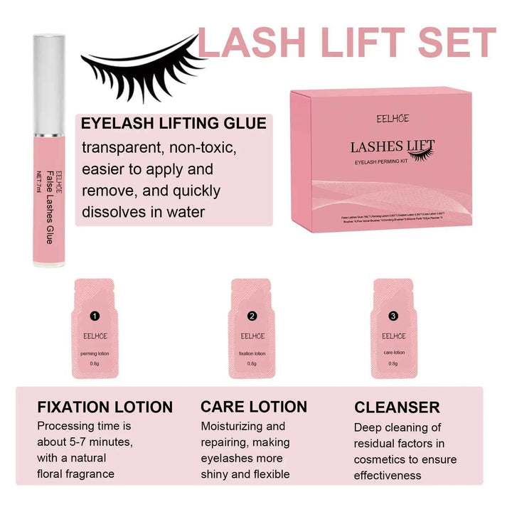 Lash Lift Set – Eyelash Lifting &amp; Curling Kit - LADIESBELLA