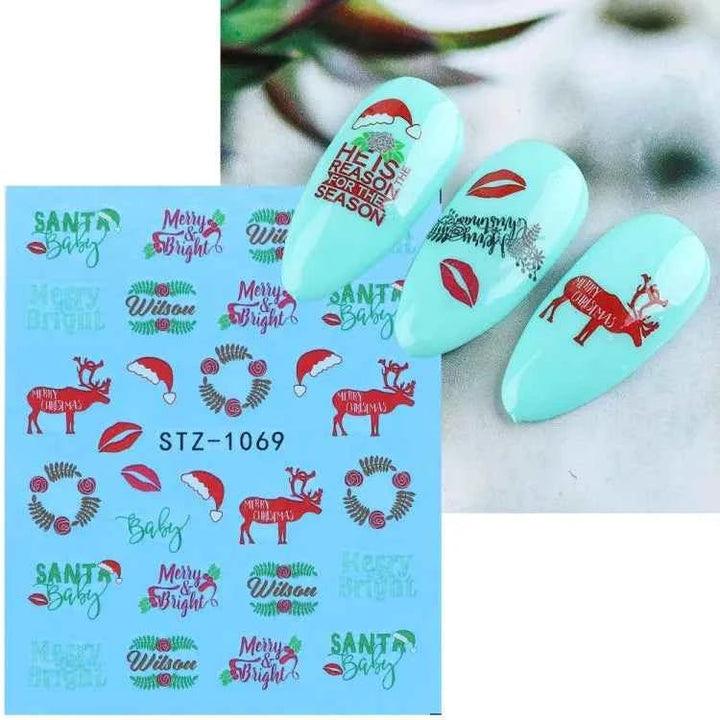 Halloween Nail Decals - Evil Pumpkin- Ghost- Bat-Spider Web - LADIESBELLA