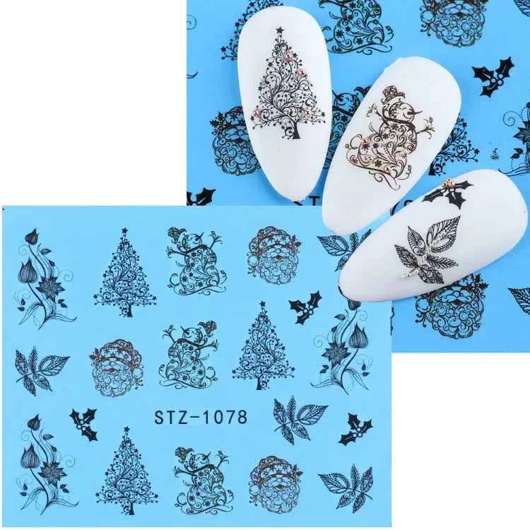 Halloween Nail Decals - Evil Pumpkin- Ghost- Bat-Spider Web - LADIESBELLA