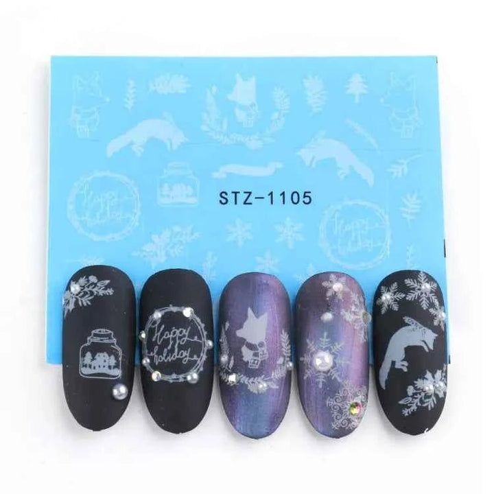 Halloween Nail Decals - Evil Pumpkin- Ghost- Bat-Spider Web - LADIESBELLA