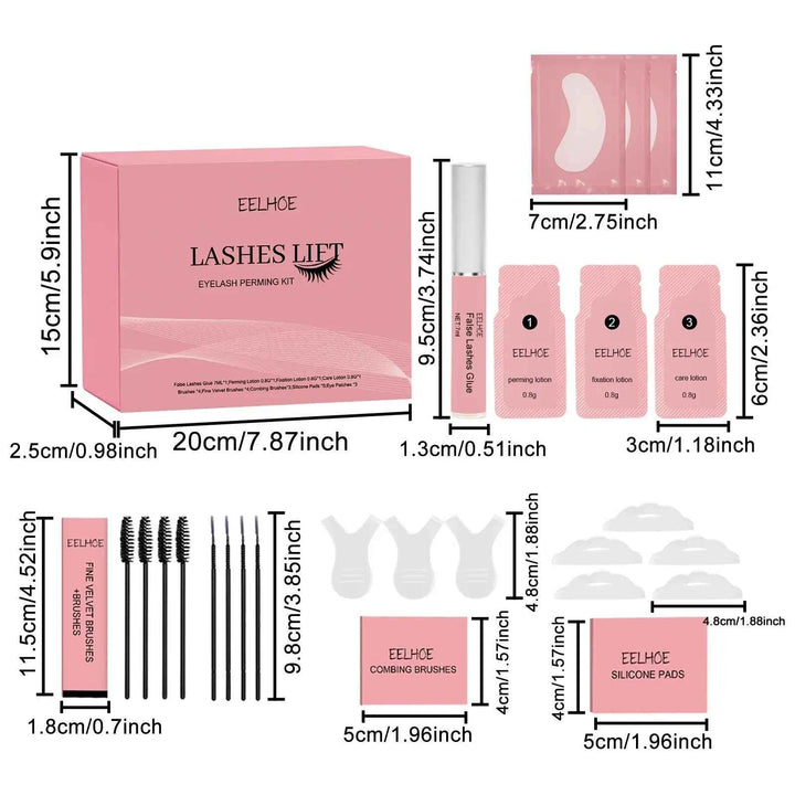 Lash Lift Set – Eyelash Lifting &amp; Curling Kit - LADIESBELLA
