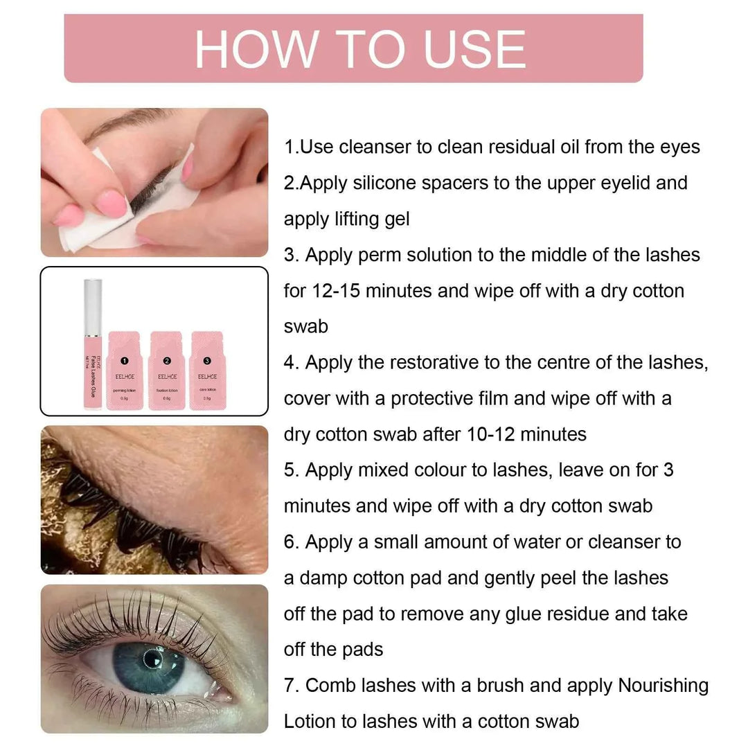 Lash Lift Set – Eyelash Lifting &amp; Curling Kit - LADIESBELLA