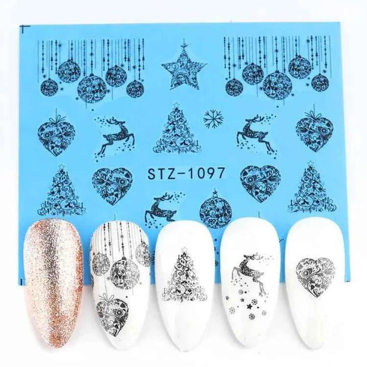 Halloween Nail Decals - Evil Pumpkin- Ghost- Bat-Spider Web - LADIESBELLA