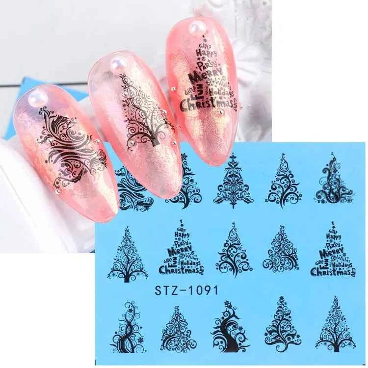 Halloween Nail Decals - Evil Pumpkin- Ghost- Bat-Spider Web - LADIESBELLA