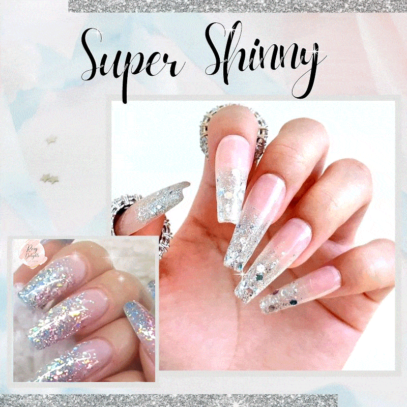 Glittery Poly Nail Gel - LADIESBELLA