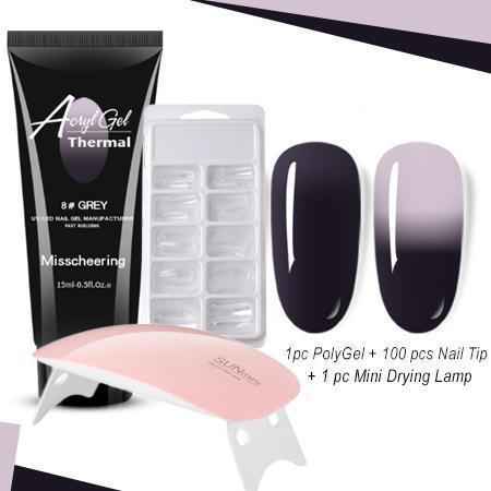 Thermal Poly Gel Nail Set - LADIESBELLA
