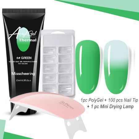 Thermal Poly Gel Nail Set - LADIESBELLA