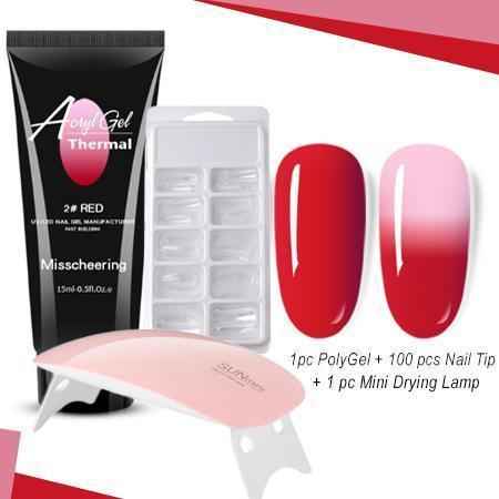 Thermal Poly Gel Nail Set - LADIESBELLA