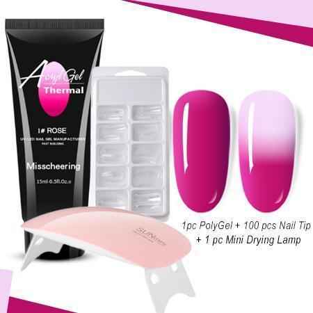 Thermal Poly Gel Nail Set - LADIESBELLA